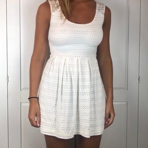 White Aqua mini dress